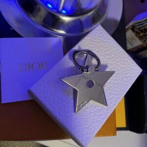 Dior Silver Star Smart Phone Ring/Stand New in Box